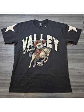 Crooks & Castle Valley of Thieves Drop Shoulder Tee Black Size Medium 6Z17030